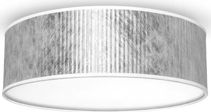 Stropní svítidlo ve stříbrné barvě Bulb Attack Tres Plisado