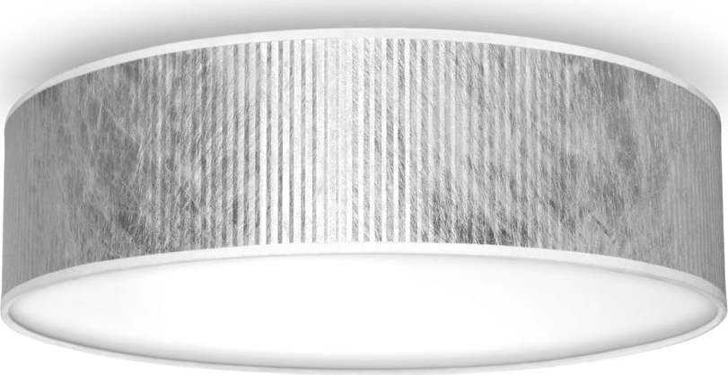 Stropní svítidlo ve stříbrné barvě Bulb Attack Tres Plisado