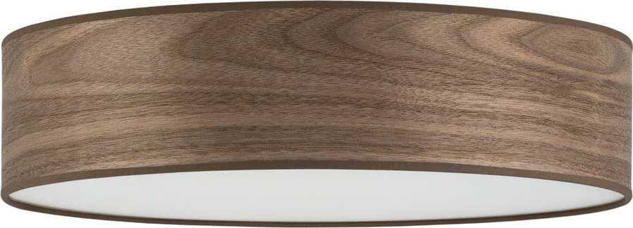 Stropní svítidlo z přírodní dýhy v barvě ořechového dřeva Sotto Luce TSURI L