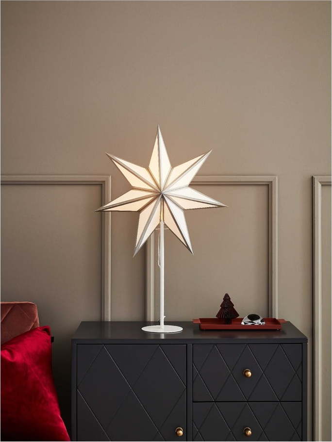 Světelná dekorace v bílé a stříbrné barvě Markslöjd Adele