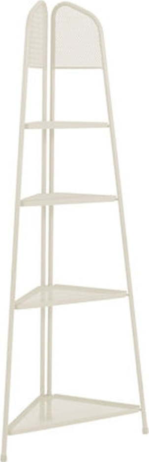 Světle béžová kovová rohová police na balkon Garden Pleasure MWH