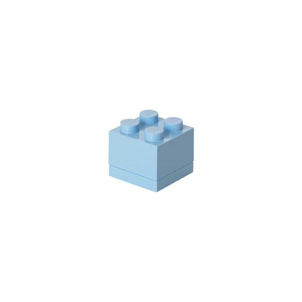 Světle modrý úložný box LEGO® Mini Box LEGO