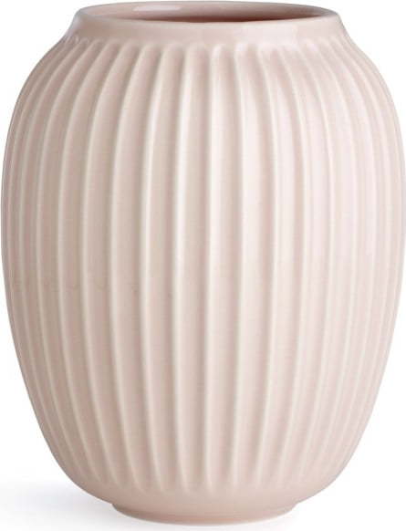 Světle růžová kameninová váza Kähler Design Hammershoi