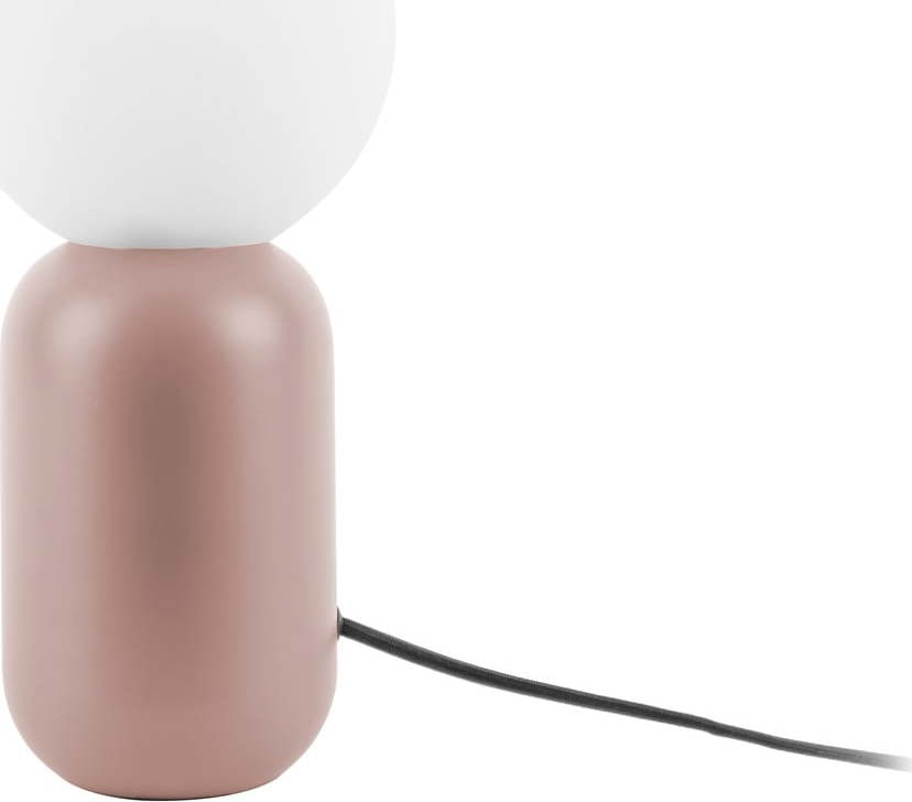 Světle růžová stolní lampa Leitmotiv Gala