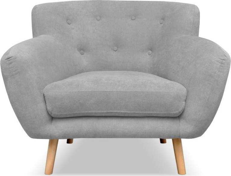 Světle šedé křeslo Cosmopolitan design London Cosmopolitan design