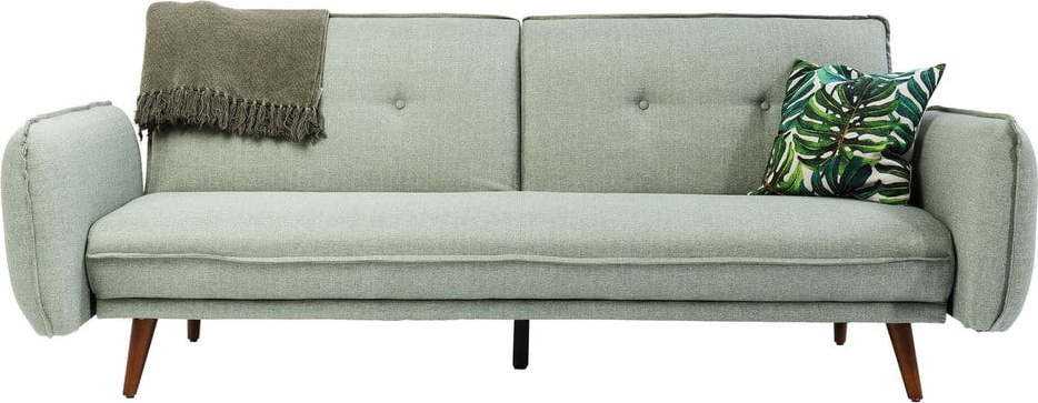 Světle zelená rozkládácí polohovací pohovka Kare Design Lizzy Kare Design
