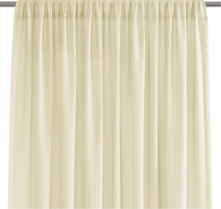 Světle žlutý závěs AmeliaHome Voile Pleat