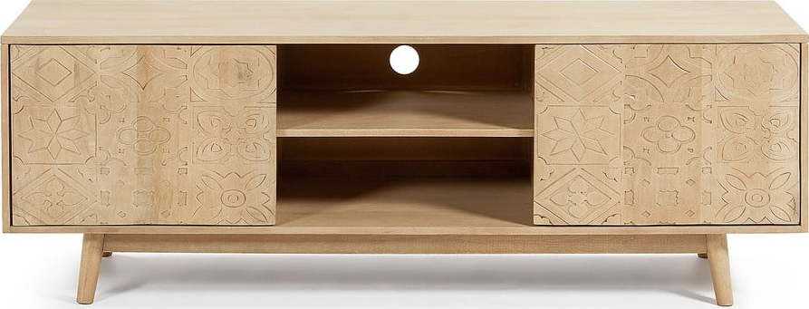 TV stolek z mangového dřeva Kave Home Sakoi Kave Home