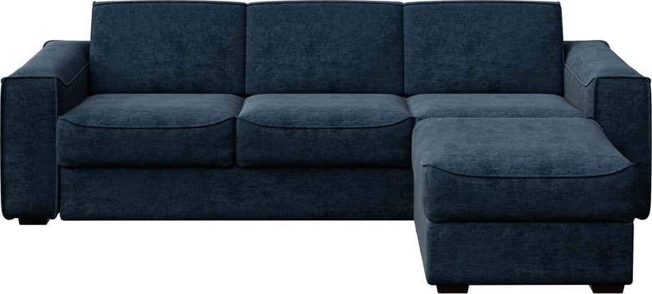 Tmavě modrá rozkládací rohová pohovka Mesonica Munro