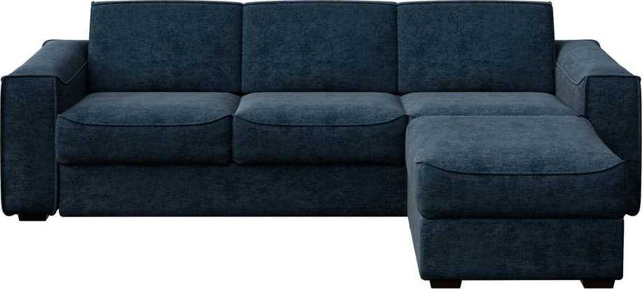 Tmavě modrá rozkládací rohová pohovka Mesonica Munro