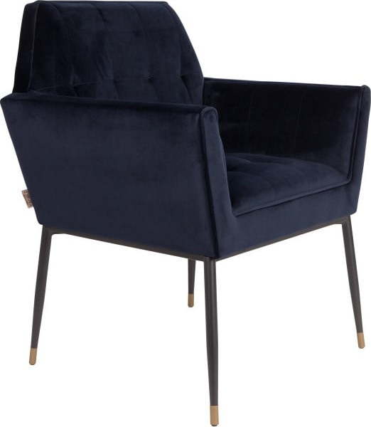 Tmavě modré křeslo Dutchbone Reina Katarina Dutchbone