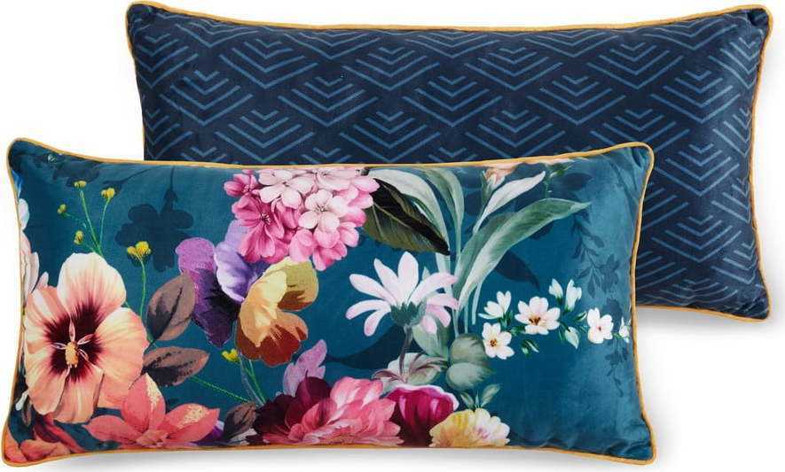 Tmavě modrý dekorativní polštář Descanso Novara