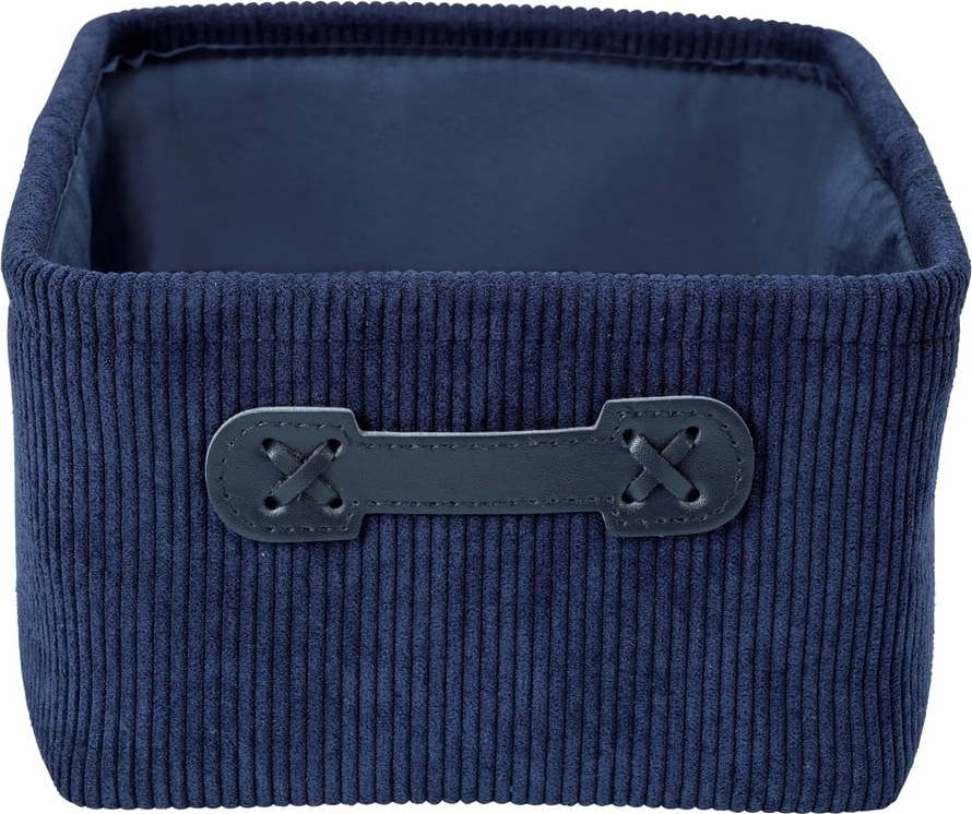 Tmavě modrý úložný box Wenko Anela