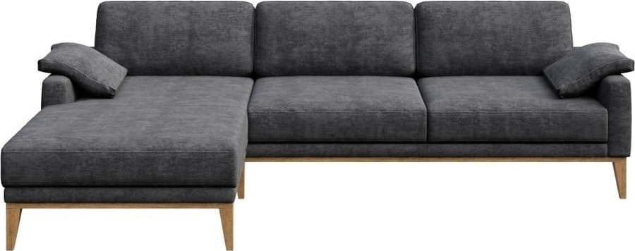 Tmavě šedá rohová pohovka MESONICA Musso