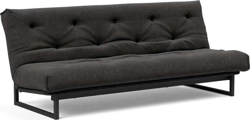 Tmavě šedá rozkládací pohovka Innovation Fraction Nordic