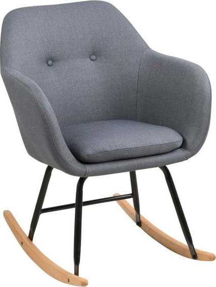 Tmavě šedé houpací křeslo Actona Emilia Actona