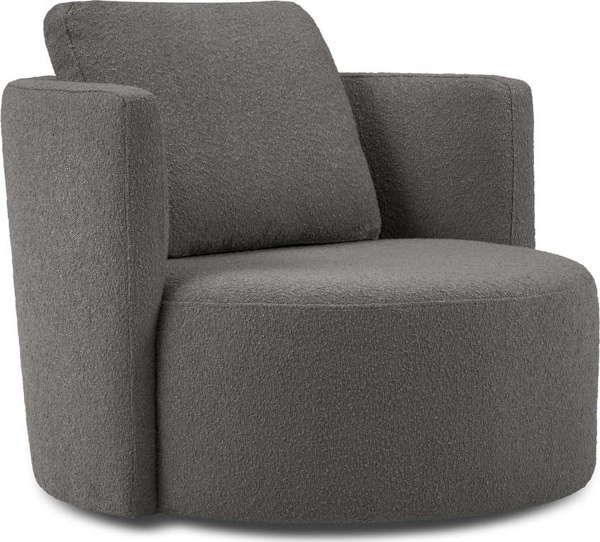 Tmavě šedé otočné křeslo Interieurs 86 Nael Interieurs 86