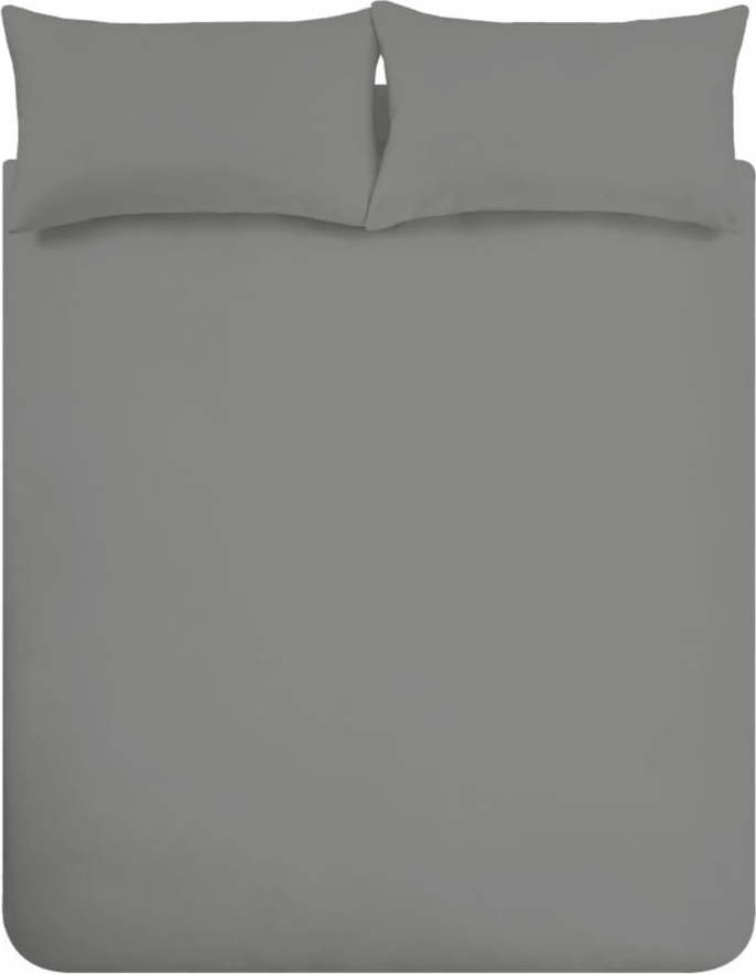 Tmavě šedé povlečení z egyptské bavlny Bianca Charcoal