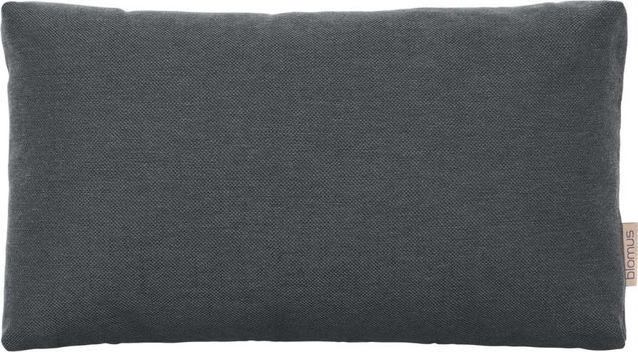 Tmavě šedý bavlněný povlak na polštář Blomus