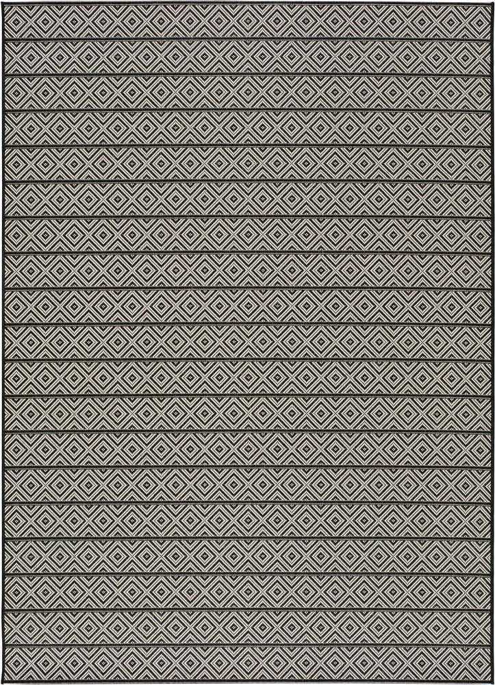 Tmavě šedý venkovní koberec Universal Tokio Stripe