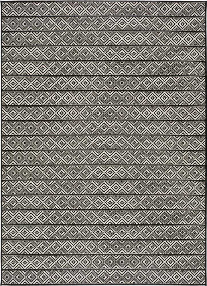 Tmavě šedý venkovní koberec Universal Tokio Stripe