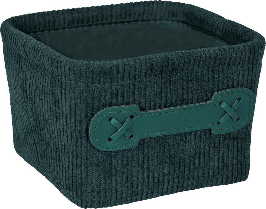 Tmavě zelený úložný box Wenko Anela