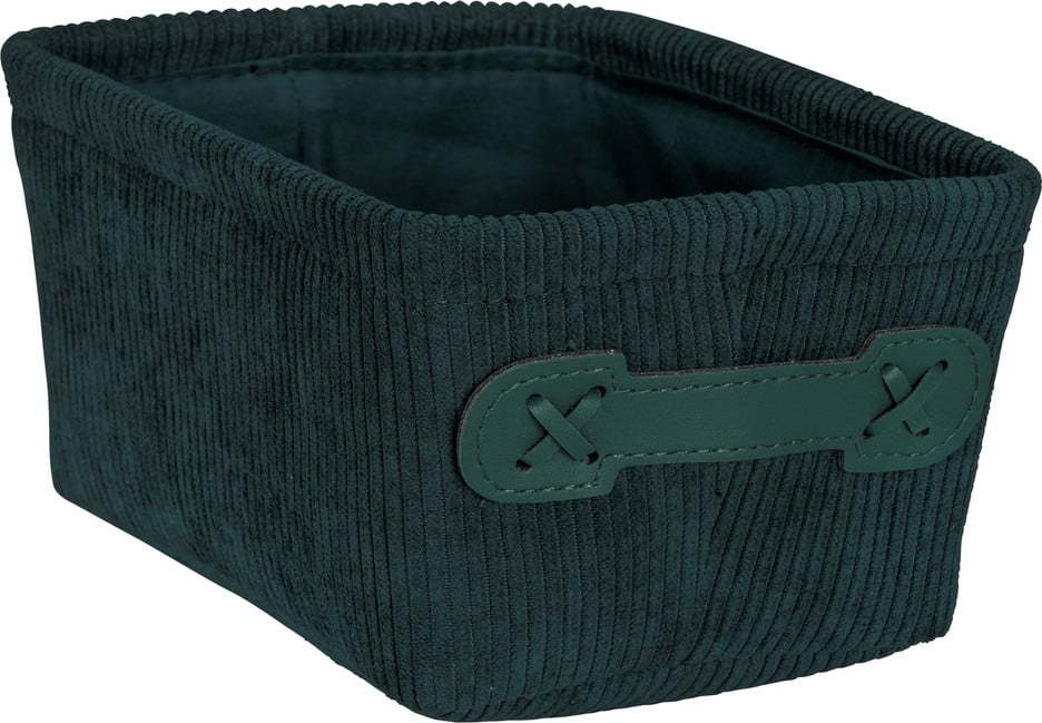 Tmavě zelený úložný box Wenko Anela