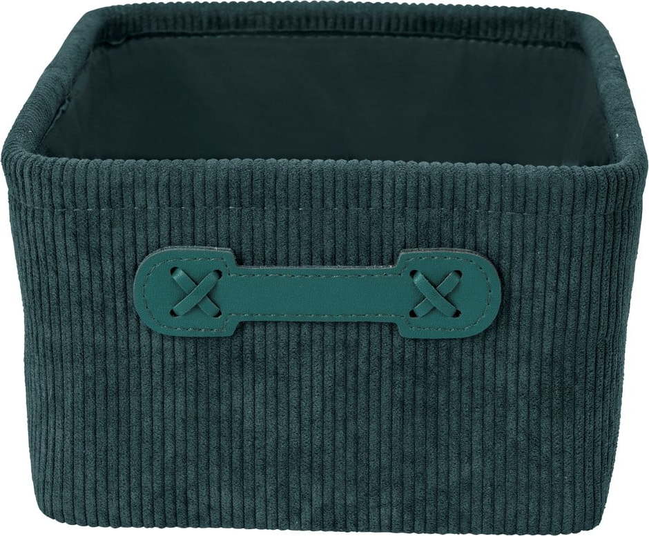 Tmavě zelený úložný box Wenko Anela