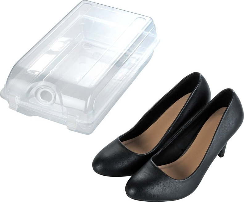 Transparentní úložný box na boty Wenko Smart