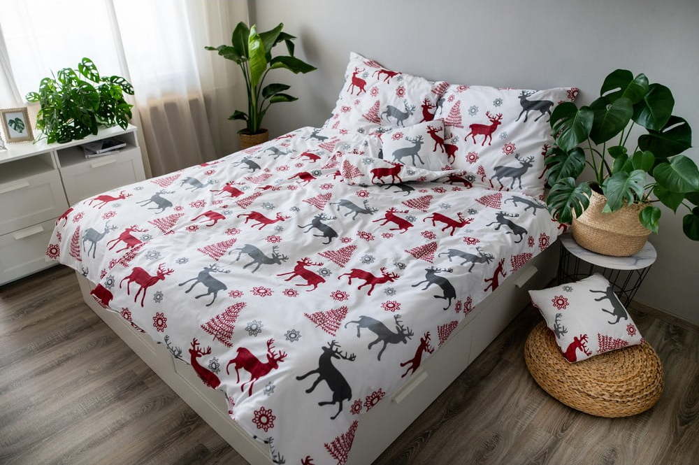 Vánoční bavlněné povlečení Cotton House Deer