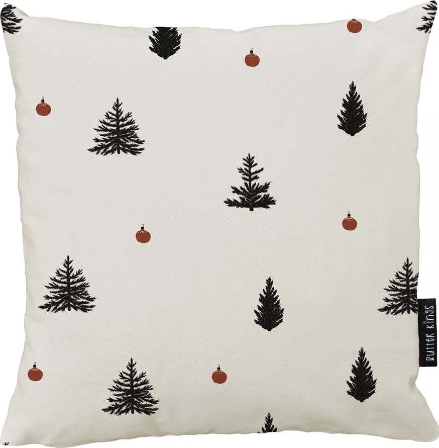 Vánoční dekorativní polštář 50x50 cm Black Trees - Butter Kings Butter Kings