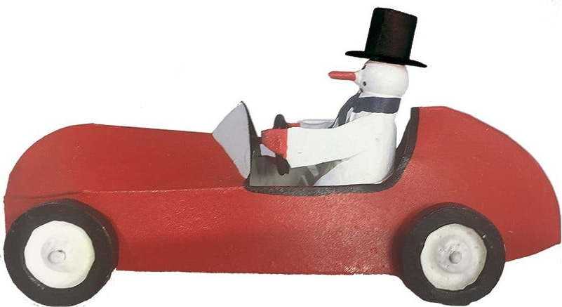 Vánoční figurka Snowman in Sportscar - G-Bork G-Bork