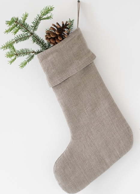 Vánoční lněná závěsná dekorace Linen Tales Christmas Stocking Linen Tales