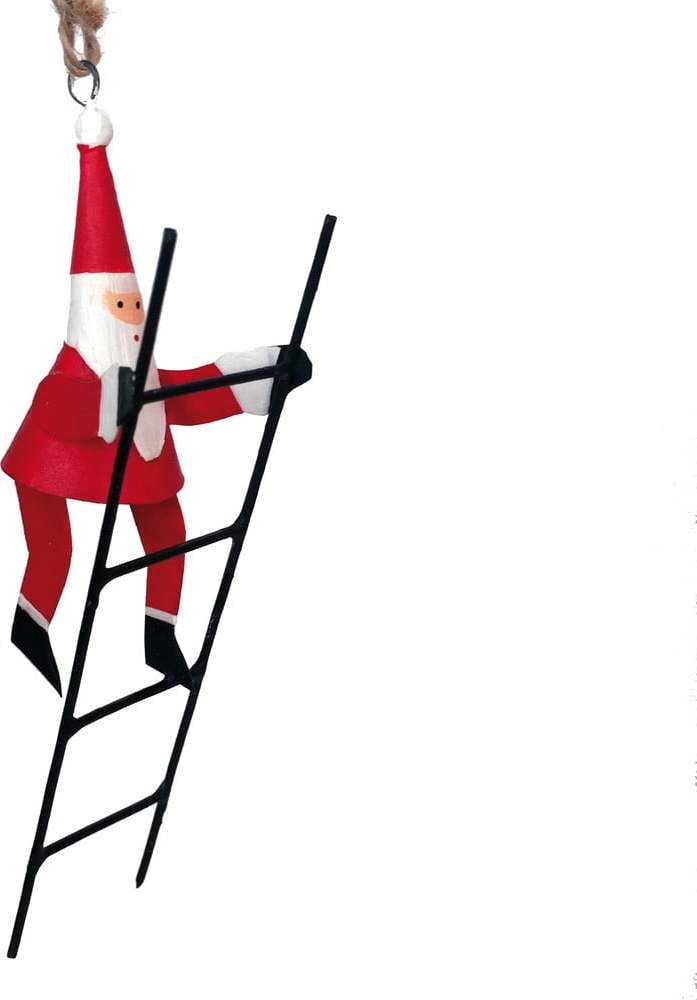 Vánoční závěsná dekorace G-Bork Santa With Ladder G-Bork