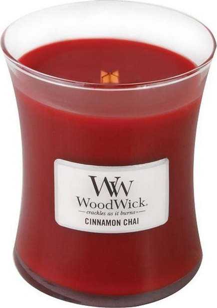 Vonná svíčka WoodWick Skořice a vanilka