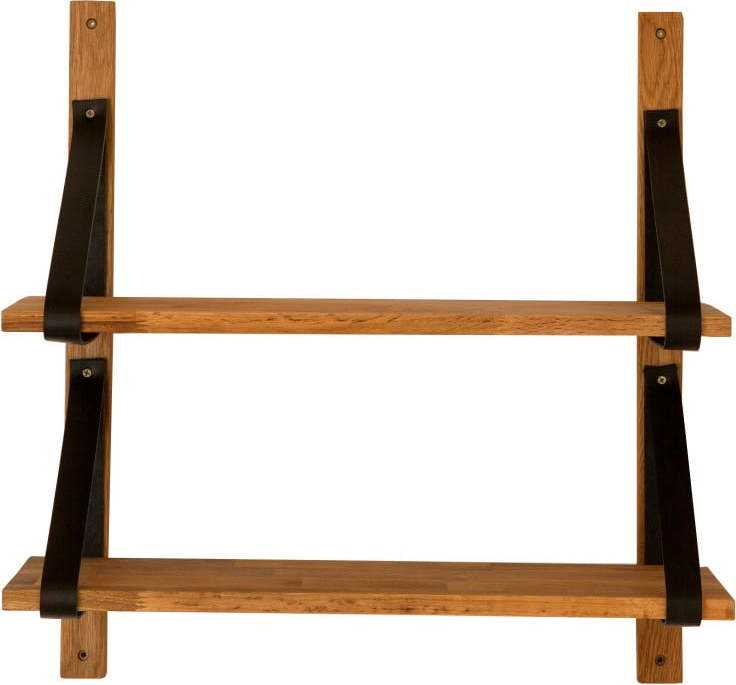 Závěsná police z masivního dubového dřeva Canett Uno Canett