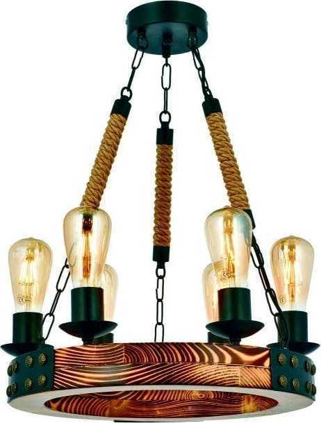 Závěsné svítidlo z habrového dřeva Alara Yanık 6lı Beacon