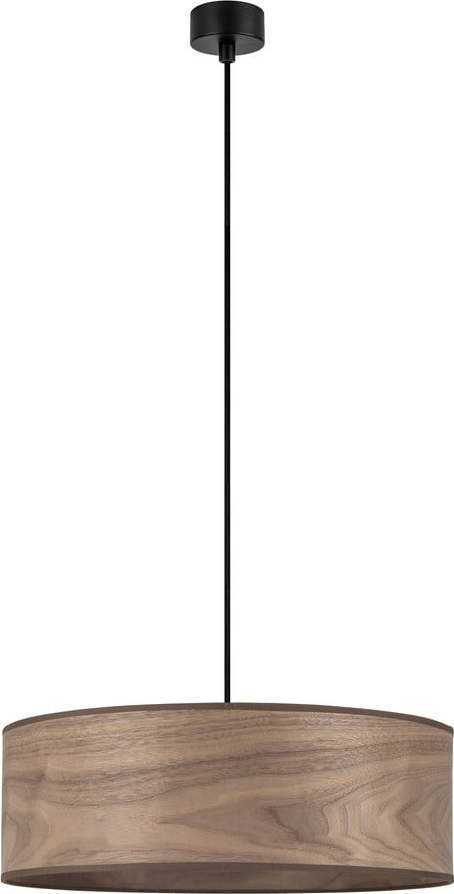 Závěsné svítidlo z ořechové dýhy Sotto Luce TSURI XL