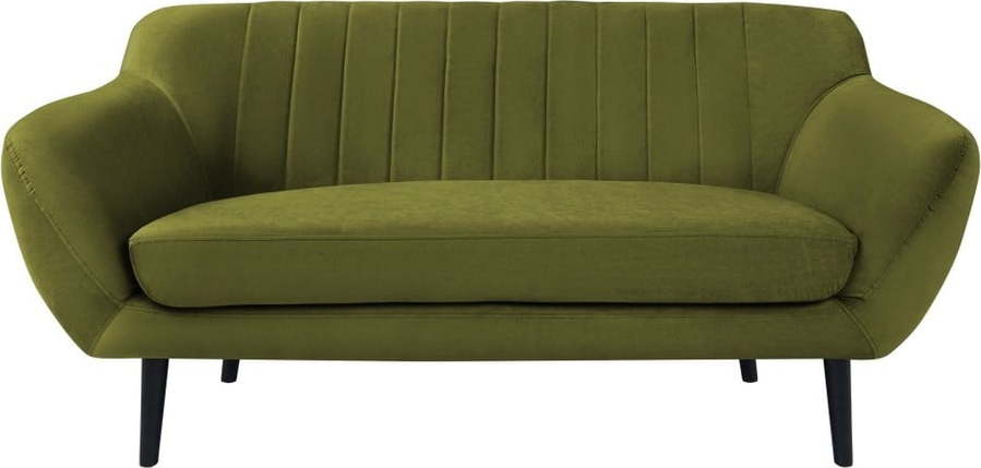Zelená sametová pohovka Mazzini Sofas Toscane