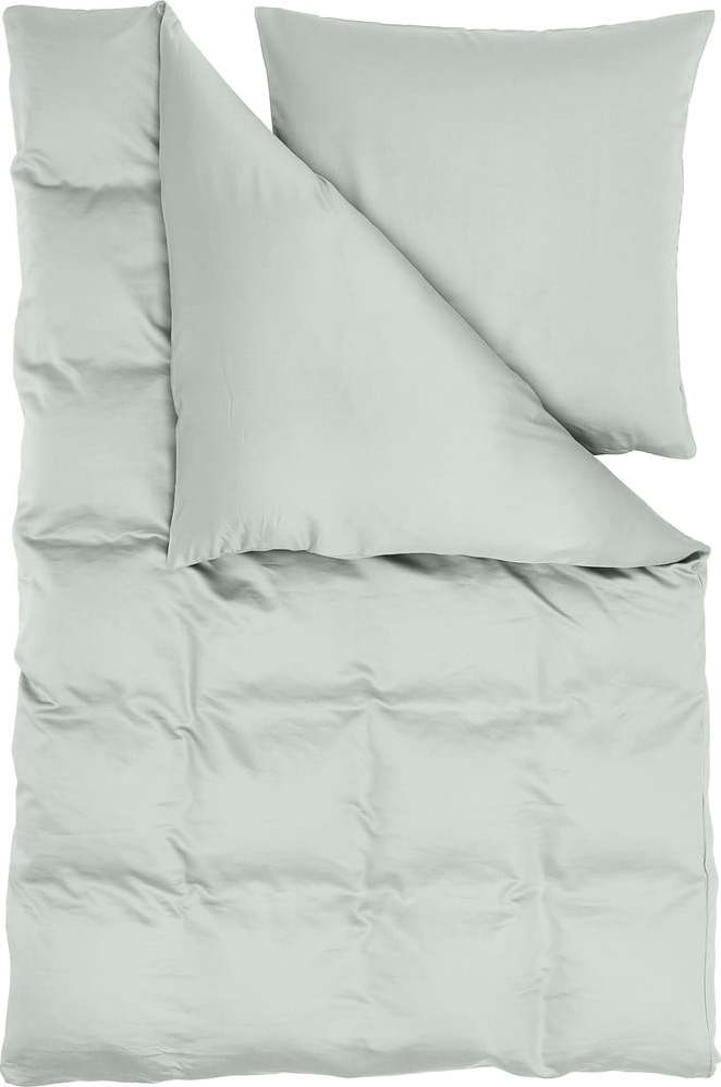 Zelené povlečení z bavlny a bambusu 200x135 cm Skye - Westwing Collection Westwing Collection