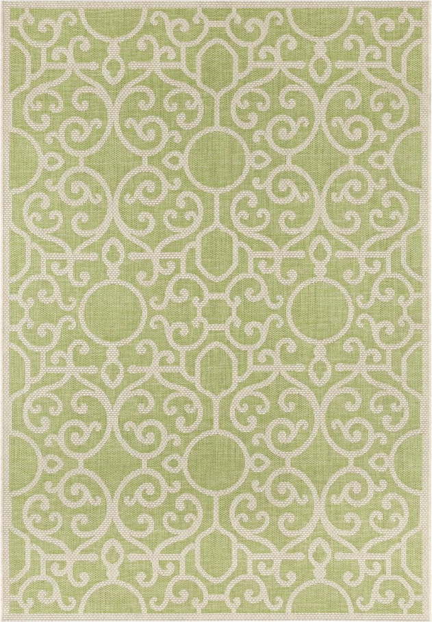 Zeleno-béžový venkovní koberec NORTHRUGS Nebo