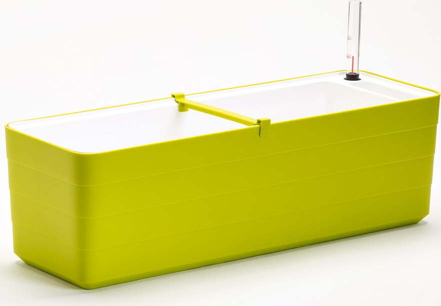 Zeleno-bílý samozavlažovací truhlík Plastia Berberis