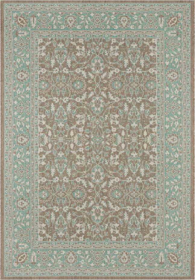 Zeleno-hnědý venkovní koberec NORTHRUGS Konya