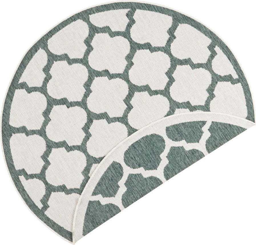 Zeleno-krémový venkovní koberec NORTHRUGS Palermo