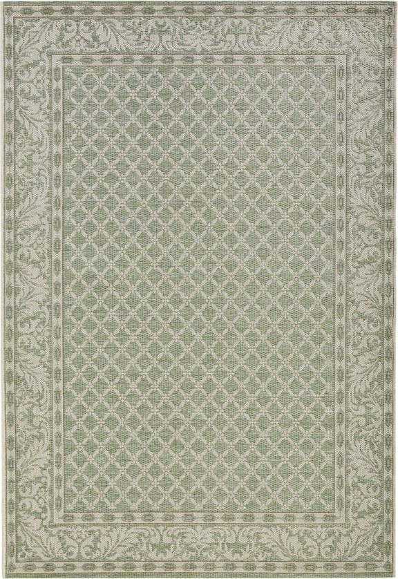 Zeleno-krémový venkovní koberec NORTHRUGS Royal