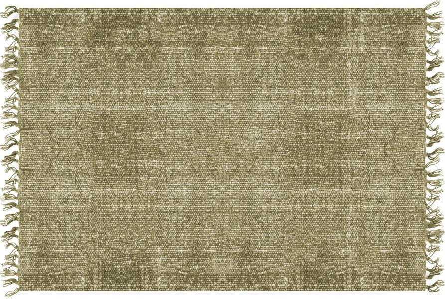 Zelený bavlněný koberec PT LIVING Washed