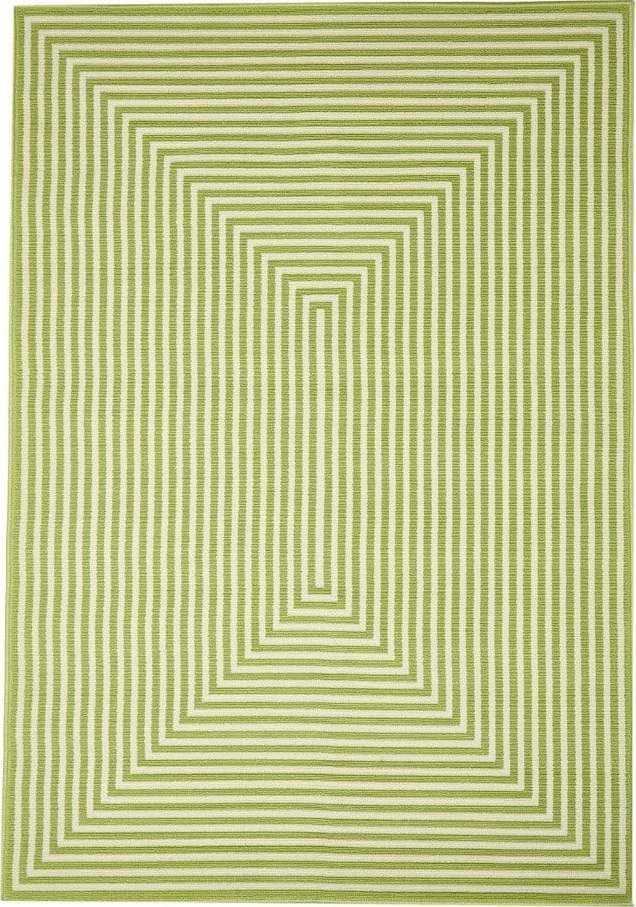 Zelený venkovní koberec Floorita Braid