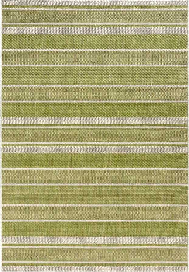 Zelený venkovní koberec NORTHRUGS Strap