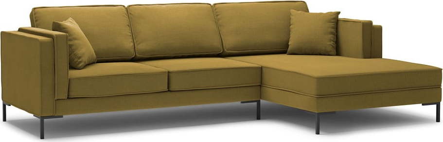 Žlutá rohová pohovka Milo Casa Attilio