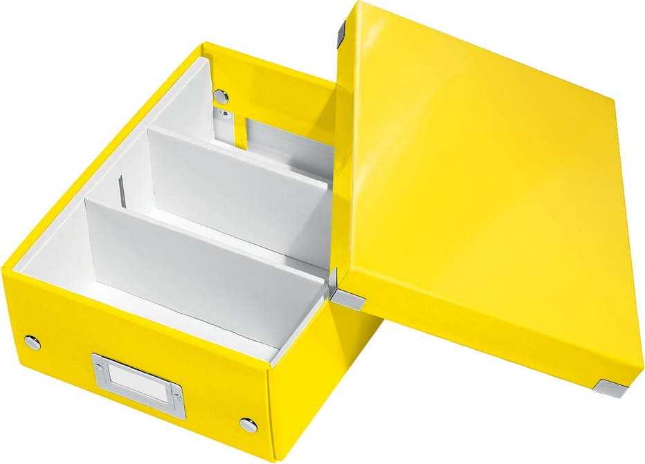 Žlutý box s organizérem Leitz Office